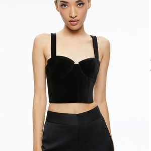 Alice and Olivia JEANNA BUSTIER TOP Size 8